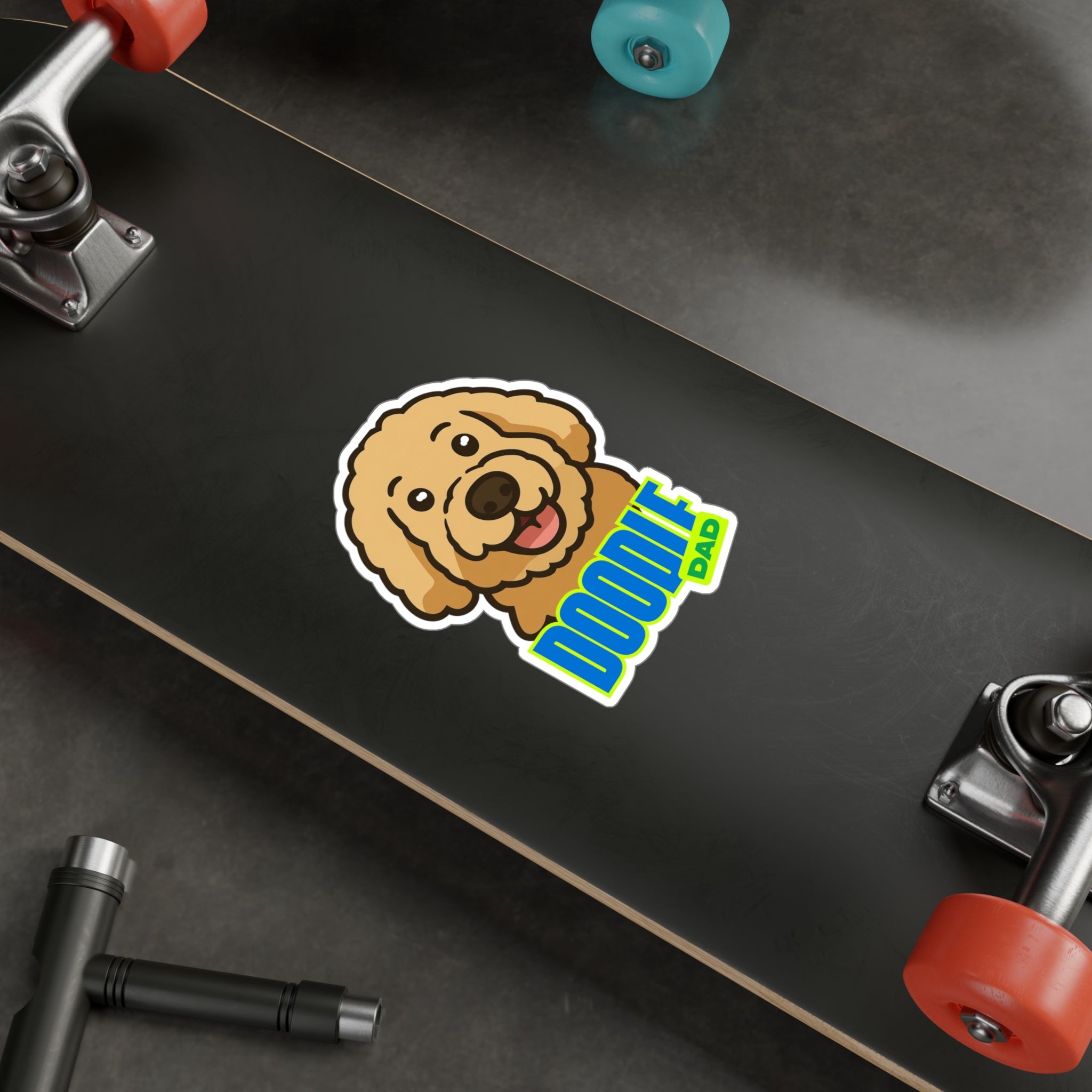 Doodle Dad Golden Doodle Sticker | Kiss-Cut Vinyl Decal
