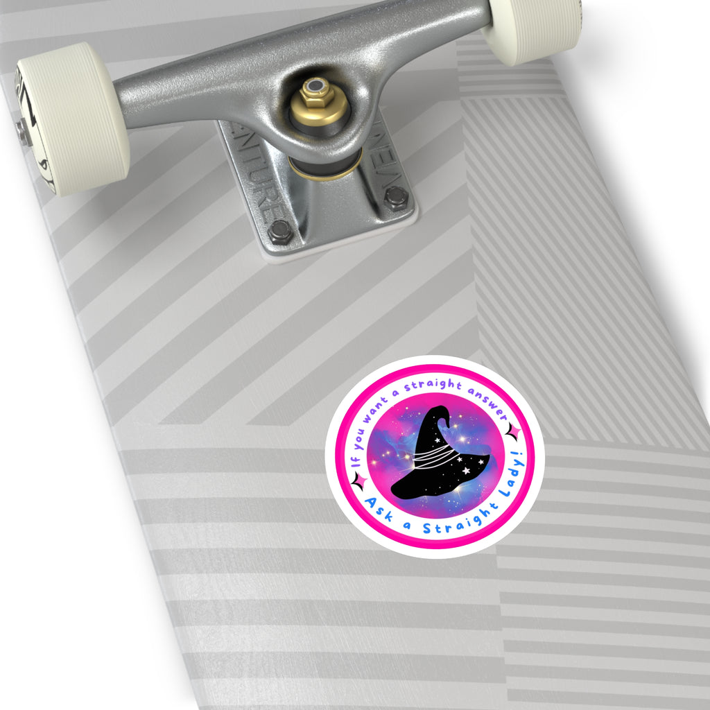 Round Sticker — Pride Witch Badge (Bisexual)