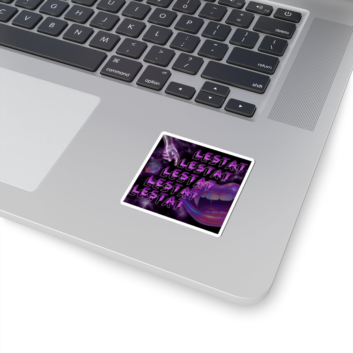 Lestat, Lestat, Lestat the Vampire Sticker — Purple Neon Gothic Kiss-Cut Decal