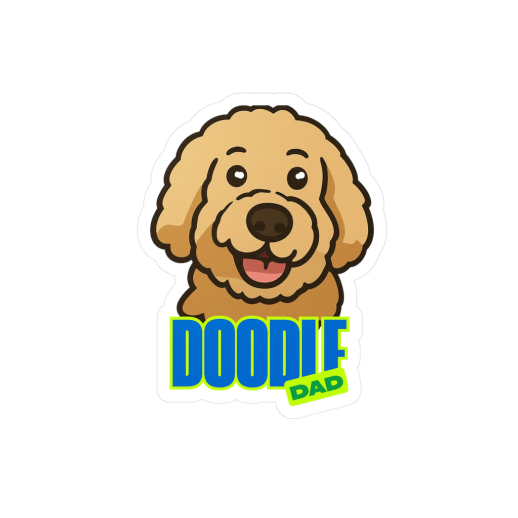 Doodle Dad Golden Doodle Sticker | Kiss-Cut Vinyl Decal