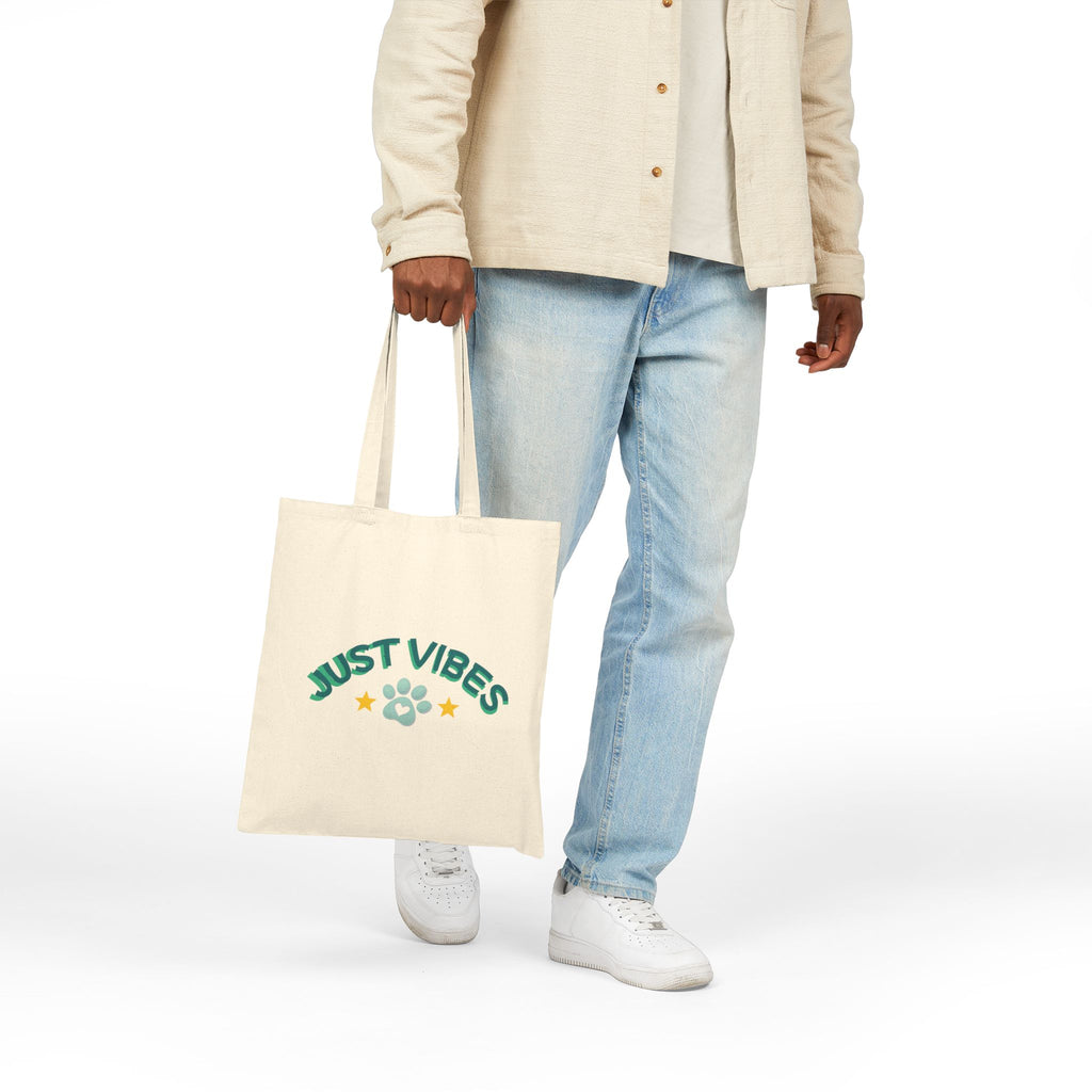 Goldendoodle Cotton Tote Bag — "No Thoughts Dog Graphic
