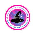 Round Sticker — Pride Witch Badge (Bisexual)
