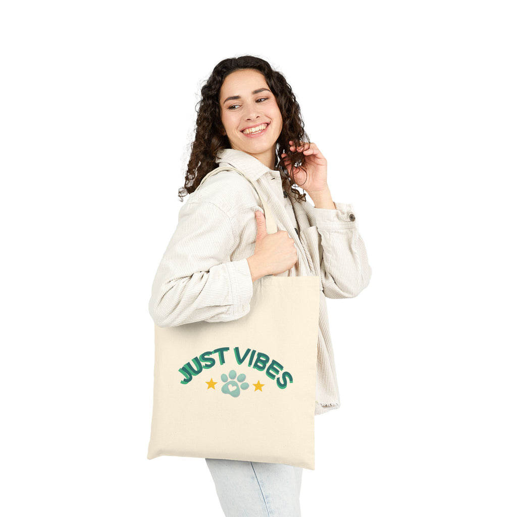 Goldendoodle Cotton Tote Bag — "No Thoughts Dog Graphic
