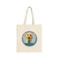 Goldendoodle Cotton Tote Bag — "No Thoughts Dog Graphic