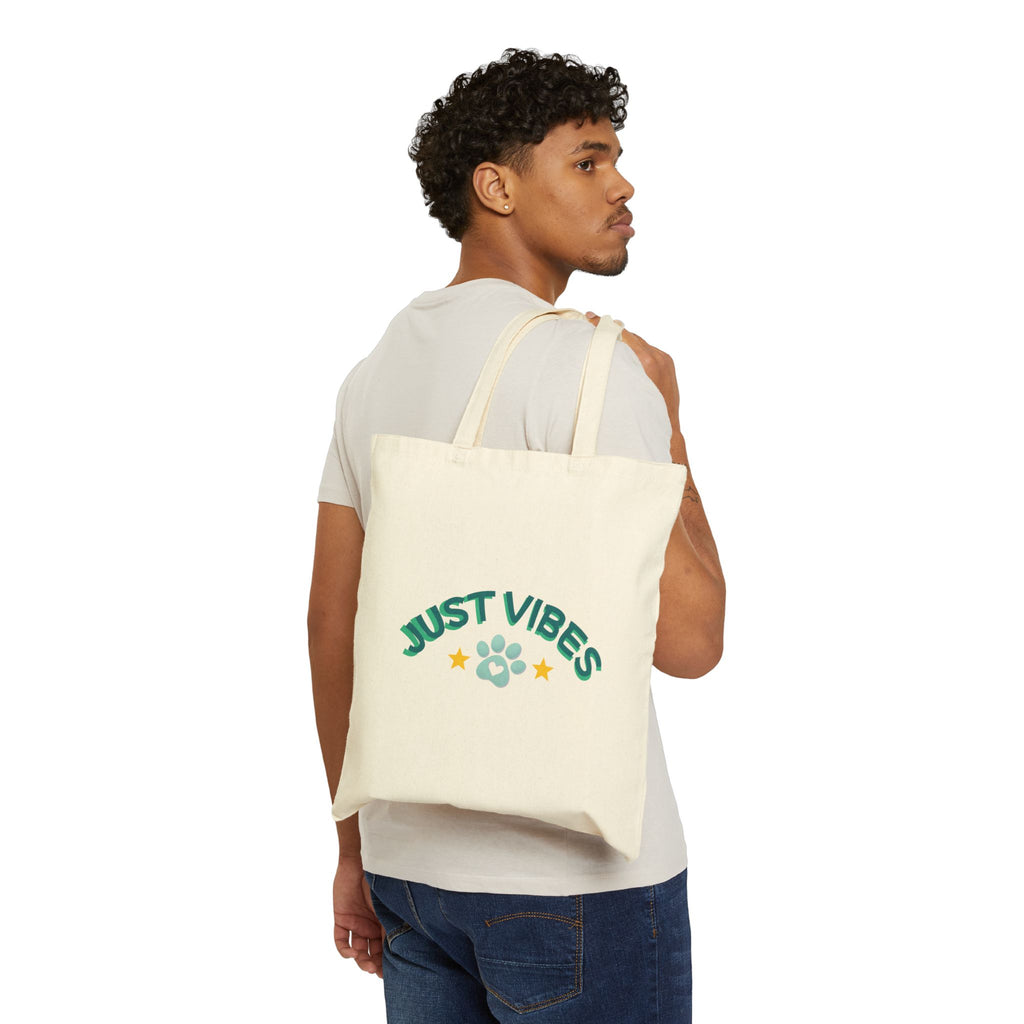 Goldendoodle Cotton Tote Bag — "No Thoughts Dog Graphic